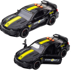 Sportbil Lazer med öppningsbara dörrar, ljusdrift och ljudmix.