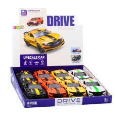 Sportbil Lazer med öppningsbara dörrar, ljusdrift och ljudmix.