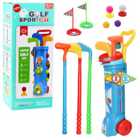 Set för golfspelet med vagn klubbor golfbana sportspel 20 delar