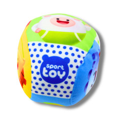 Mjuk boll med skallra för småbarn Färgglad 9cm
