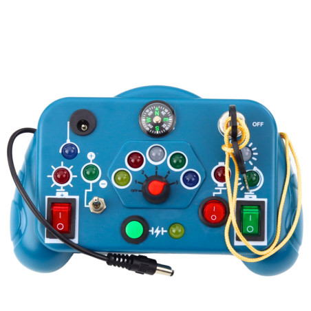 Interaktivt sensoriskt leksakspad med 13 aktiviteter, blå.