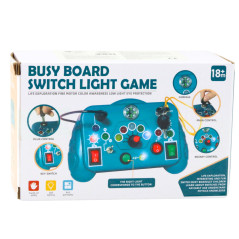 Interaktivt sensoriskt leksakspad med 13 aktiviteter, blå.