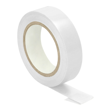 Ett set med 10 isoleringsband 15mm, vita, icke-brännbara, tjocklek 0,13mm, längd 10m.
