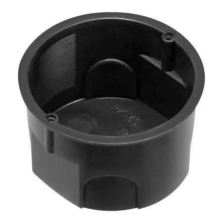 Inbyggnadsdosa 60 mm, svart platta