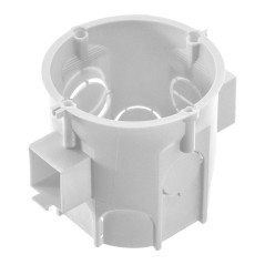 Inbyggnadsdosa 60 mm djup, seriekopplad, vit