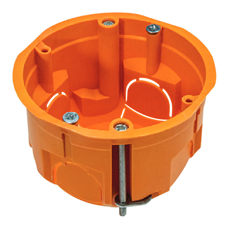 Inbyggnadsdosa 60 mm platt för gipsväggar