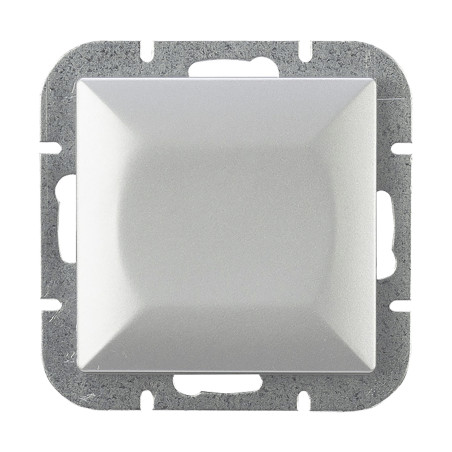 Ringknapp pt Pearl, 10A, 250V, WP-67P, silver