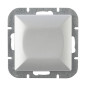 Ringknapp pt Pearl, 10A, 250V, WP-67P, silver