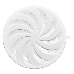 Kort rund stängd 80-15, vit