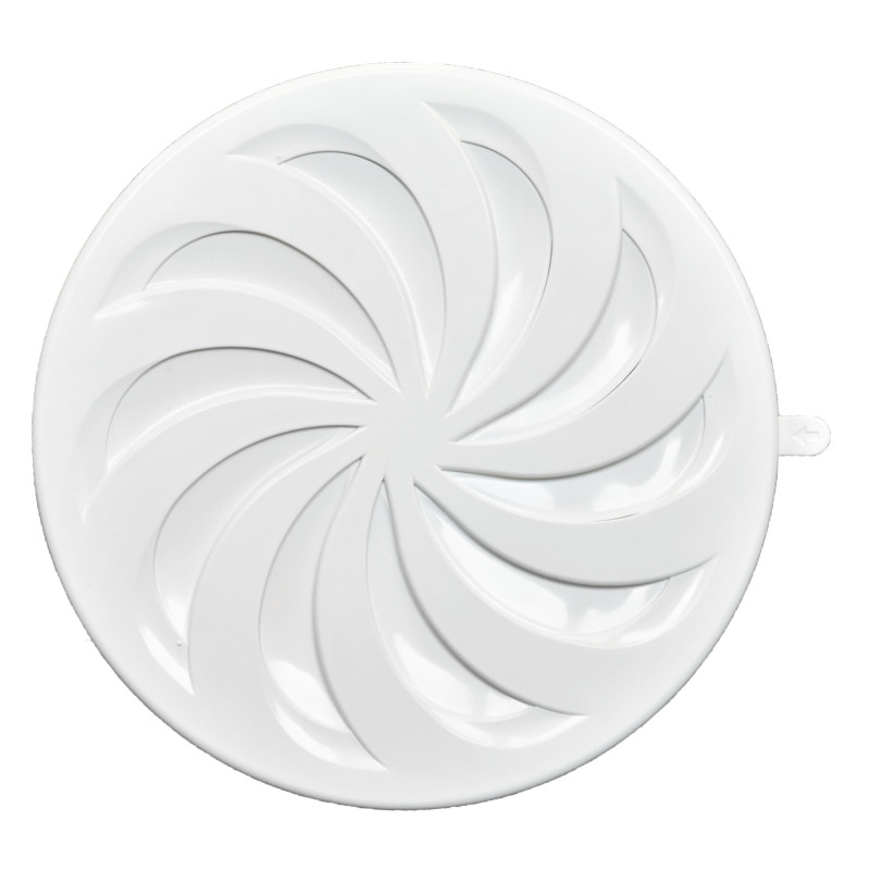 Kort rund stängd 80-15, vit