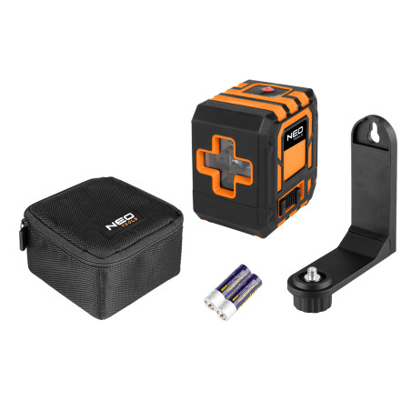 Laserkors 20 m, med fodral och magnetiskt fäste, röd