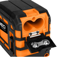 Laserkors 20 m, med fodral och magnetiskt fäste, röd