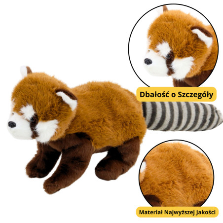 Mjukisdjuret Krambjörn Panda Röd 45cm