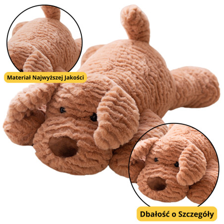 Mjukisdjur Maskot Hund Beige 30cm