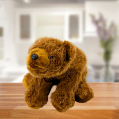 Mjuk plyschmaskot Nallebjörn Brun 28cm