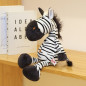 Mjukdjursmaskot Zebra Svartvit 25 cm