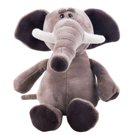 Liten Plyschmaskot Kramdjur Elefant Sugpropp 16cm