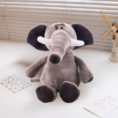 Liten Plyschmaskot Kramdjur Elefant Sugpropp 16cm