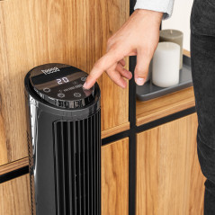 Kolumnfläkt 74 cm - svart