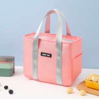 Isolerad termisk frukostväska Lunchväska Rosa 24cm