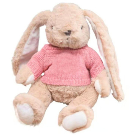 Mjukdjur Maskot Kanin Kramdjur Rosa Tröja 22cm