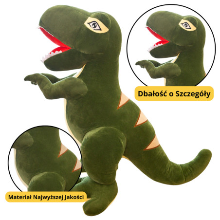 Mjukisdjur Kramdjur Dinosaurie Tyrannosaurus Rex Grön 35cm