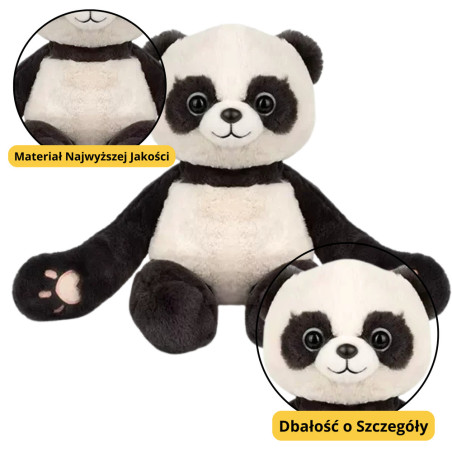 Mjukisdjuret Krambjörn Panda med magneter 23 cm