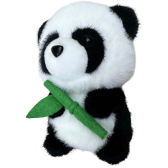 Mjuk Plyschmaskot Panda med Bambu 18cm