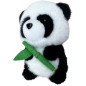 Mjuk Plyschmaskot Panda med Bambu 18cm