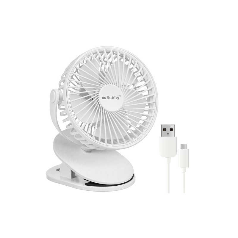 Trådlös vit fläkt Ruhhy 25566
