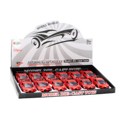 Bil Sportbil 132 med friktionsdrift Röd