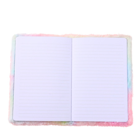 Mjuk anteckningsbok med linjer med en grön 3D-dinosaurie i färg