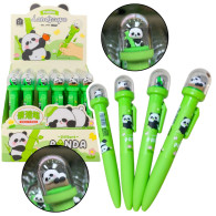 Gel Penna Grön Panda I Kupolen Blå Bläck 0.5mm