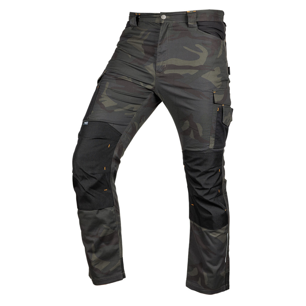 Arbetsbyxor MixMatch, Canvas, förstärkningar med Cordura, camouflagegrön, storlek XS Arbetsbyxor MixMatch, Canvas, förstärkningar med Cordura, camouflagegrön, storlek XS