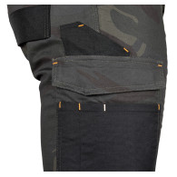 Arbetsbyxor MixMatch, Canvas, förstärkningar med Cordura, camouflagegrön, storlek XS