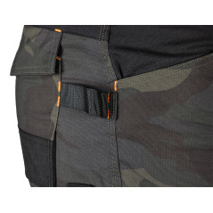 Arbetsbyxor MixMatch, Canvas, förstärkningar med Cordura, kamouflagegrön, storlek L