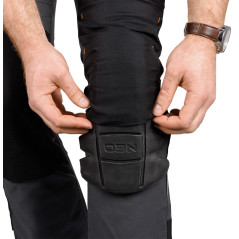 Arbetsbyxor MixMatch, Canvas, förstärkningar med Cordura, grå-svarta, storlek XS