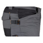 Arbetsbyxor MixMatch, Canvas, förstärkningar med Cordura, grå-svarta, storlek L.