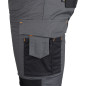 Arbetsbyxor MixMatch, Canvas, förstärkningar med Cordura, grå-svarta, storlek L.
