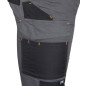 Arbetsbyxor MixMatch, Canvas, förstärkta med Cordura, gråsvarta, storlek XXL