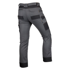 Arbetsbyxor MixMatch, Canvas, förstärkningar i Cordura, grå-svarta, storlek XXXL