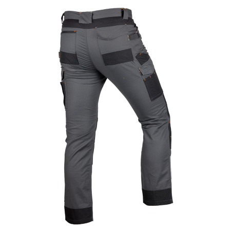 Arbetsbyxor MixMatch, Canvas, förstärkningar i Cordura, grå-svarta, storlek XXXL