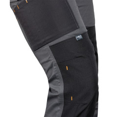 Arbetsbyxor MixMatch, Canvas, förstärkningar i Cordura, grå-svarta, storlek XXXL