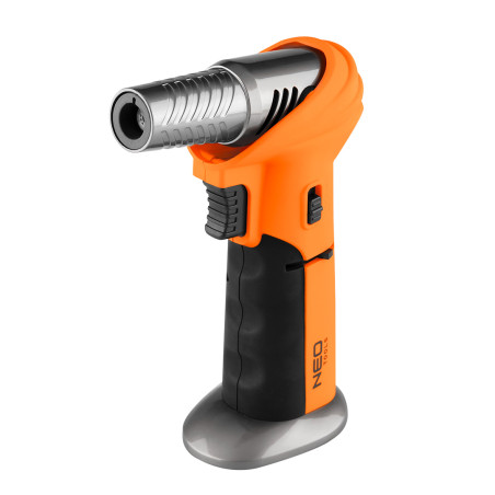 Gasbrännare med piezotändning, 360 grader, flamreglering, kapacitet 10g.