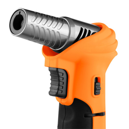 Gasbrännare med piezotändning, 360 grader, flamreglering, kapacitet 10g.