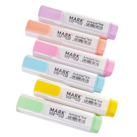 Set med Pennor Markörer Skolmaterial Kontorsmaterial Pastellfärger 6 stycken