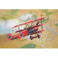 Modell av plast Fokker Dr. 1