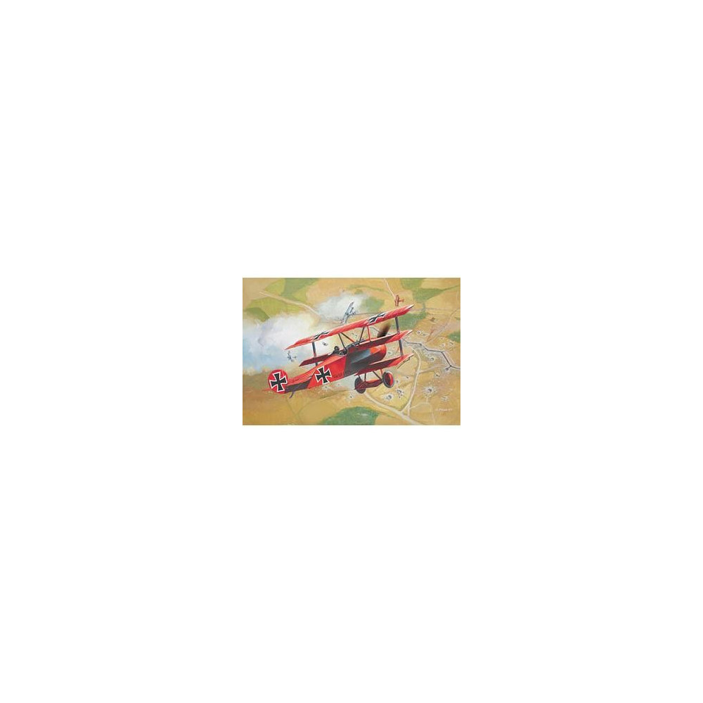 Modell av plast Fokker Dr. 1