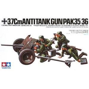 Model plastikowy german 37 mm anti-tank gun