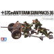 Model plastikowy german 37 mm anti-tank gun
